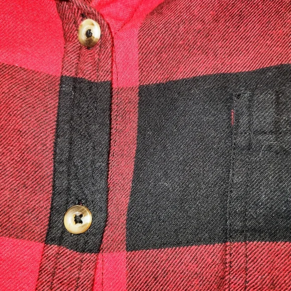 Sonoma Red and Black Buffalo Plaid Checkered Shirt - Picture 4 of 9